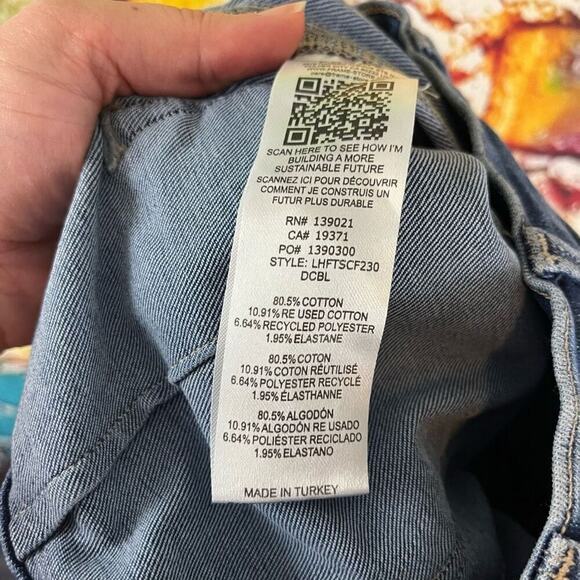 Frame Le High Flare Twisted Denim Jeans Size 26 LHFTSCF230 25 x 29 - Picture 7 of 7